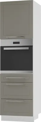 Produktbild von Backofenschrank Kvantum Q-D14/RU/3A Vollauszug 60cm Korpus- & Frontfarbe wählbar,beige matt,weiß