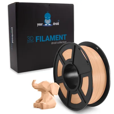 Produktbild von yourDroid PETG Filament Beige 1.75mm 1kg
