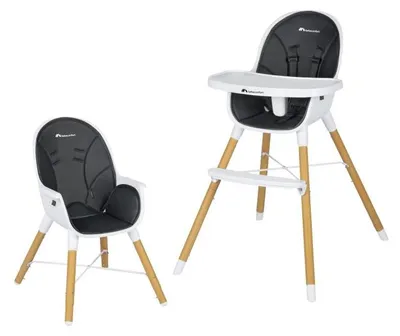 Produktbild von Bebeconfort Avista 2-in-1 Hochstuhl, Hochstuhl ab 6 Monaten, umwandelbarer Hochstuhl, ab 6 Monaten bis ca. 6 Jahre, bis 30 kg, Mineral Graphite