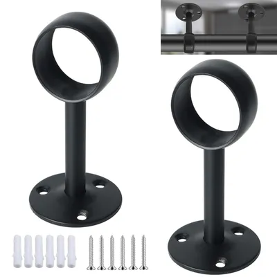 Productafbeelding van Gardinenstangenhouder 19mm, 2 stuks met bevestigingsmateriaal