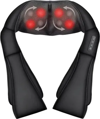 Immagine prodotto di Massaggiatore Shiatsu per collo e spalle con calore, nero