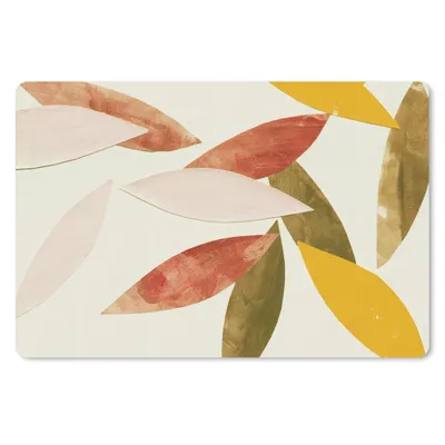 Produktbild von MuchoWow® Mauspad Mousepad Blätter - Pflanzen - Farben - Pastell 27x18 cm - Mousepads - Maus Mat - Pad - Mausunterlage - Büroartikel - Desk Matten