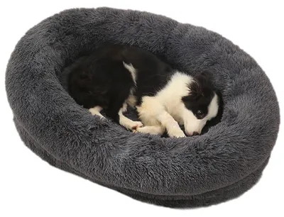 Produktbild von Flauschiges Hundebett mit abnehmbarem, waschbarem Bezug