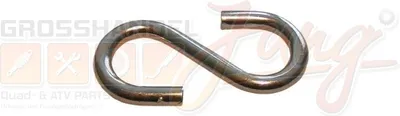 Produktbild von S-Haken, Stahl verzinkt, L 40 mm, Stärke 3,8 mm