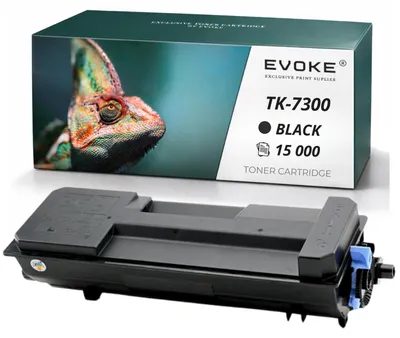 Obrázok produktu pre Evoke tonerová kazeta kompatibilná s tlačiarňou Kyocera TK7300 TK-7300, čierna, výtlačnosť 15 000 strán, kompatibilná s modelmi ECOSYS P4035DN a P4040DN