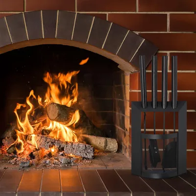 Produktbild von Feuerständer 5-teilig mit Halterung