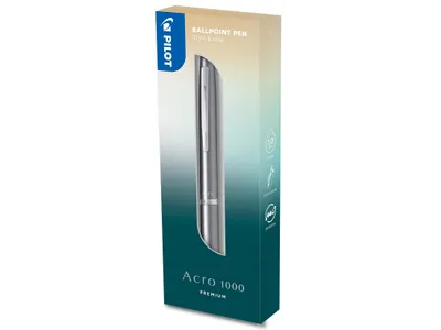 Obrázek produktu pro PILOT BAC-1SM-MGYB/PCA435921 PILOT Kugelschreiber Acro 1000 silber Schreibfarbe schwarz, 1 St.