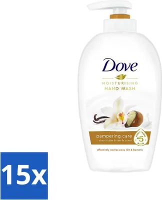 Produktbild von Dove Handseife - Verwöhnende Pflege - Wohltuend - 250 ml - Vorteilspack - 15 Stücke