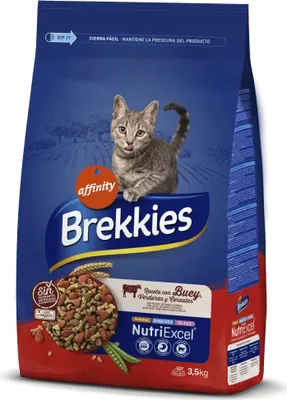 Productafbeelding van BREKKIES EXCEL KATtenvoer, volwassen katten, rundvlees, 3,5 kg, NDR