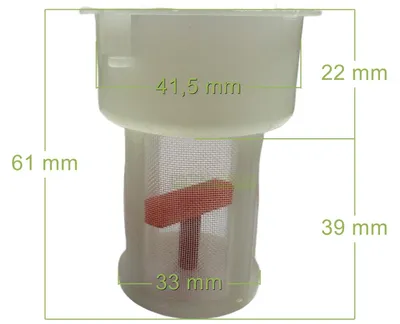 Imagen del producto de Filtro de combustible para motores Loncin LC177F, LC182F, LC188F, LC190F, LC192F / 170720001-0001