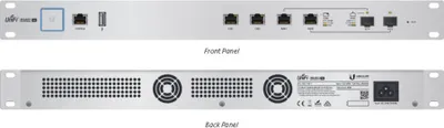 Produktbild von Ubiquiti USG-PRO-4, 2048 MB, 10,100,1000 Mbit/s, 484 mm, 164 mm, 44 mm, 2,3 kg
