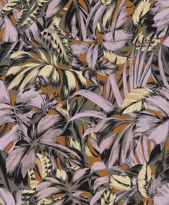 Produktbild von Masureel Tapete Blätter Mehrfarbig - 632093 - 53 cm x 10.05 m