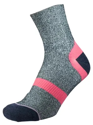 Produktbild von 1000 Mile Damen Wandersocken Doppel-Lagig Navy Marl/Mauve - Komfort