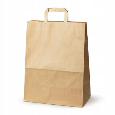 Große Papiertüten 32x16x42 cm Braun – Geschenktüten Set 50 Stück – Papiertragetaschen
