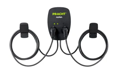 Image de Station de recharge ALPHAXT+ 2xType 2, 2x5,5 m, Ladkab.m.RFID - Équipement de recharge E-Mobility, 2 prises ALP...