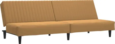 Produktbild von Schlafsofa 2-Sitzer Braun Samt