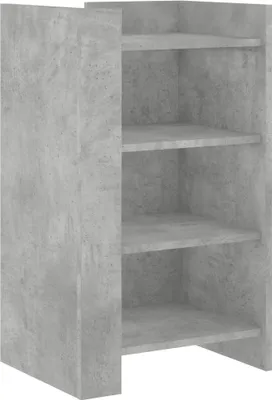 Image de vidaXL Sideboard gris béton 45x35x75 cm Bois composite