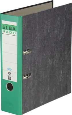 Produktbild von ELBA Ordner rado klassik 100022601 DIN A4 80mm Spezialpapier grün