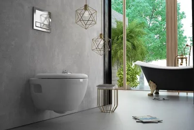 Produktbild von TAHARET WC Spülrandlos Wand Hänge WC Taharet Dusch-WC Toilette Softclose mit Bidet-funktion Intimdusche Taharet Taharat Bidet wc Set KREABAD