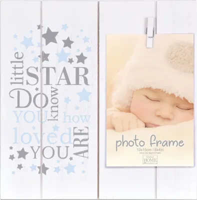 Produktbild von BABY LITTLE STAR CLIPPER Bilderrahmen MDF 10x15 blau