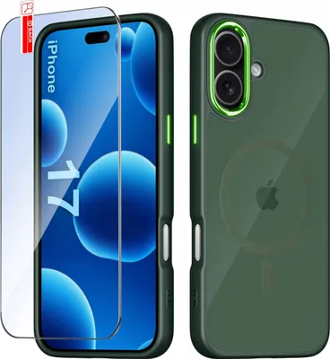 Produktbild von iPhone 17 CASE Hülle für MagSafe MATT Magnetisch PREMIUM + Glas 9H