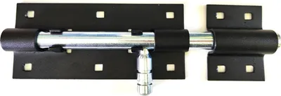 Produktbild von BKshop | Türriegel - 200x80 mm - Schwarz Verzinkt - Für Türen und Schränke - Torriegel - Rundbolzen - WO 200c
