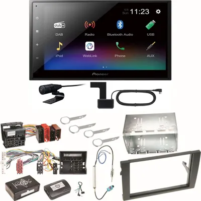 Produktbild von Pioneer DMH-A340DAB Digitalradio Bluetooth Einbauset für Audi A4 B6 B7 Seat Exeo