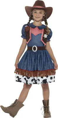 Produktbild von Texanisches Cowgirl-Mädchenkostüm - 116/128 (4-6 Jahre)