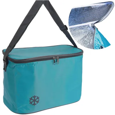 Image de Sac de randonnée thermique isolé, sac de refroidissement, plage, pique-nique, nourriture 8 L Bleu