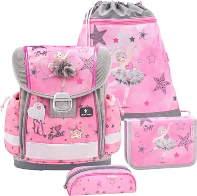 Zdjęcie produktu dla Belmil tornister zestaw dziewczęcy baleriny "Ballet Light Pink" 1 klasa szkoła podstawowa CLASSY 2024