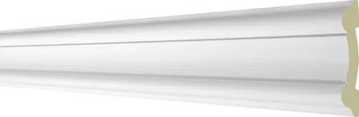 Produktbild von 2 Meter Flachleiste 80x20mm - Stuckprofil aus Polyurethanglatt, weiß, stoßfest - AD339 Hexim Perfect Serie 1 - Zierprofil Flachprofil Wand Leiste Deko