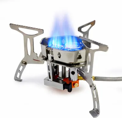 Produktbild von Eurocatch Foldable Gas Burner Turbo 6800W - Klappbarer Gaskocher inkl. Adapter und Transportbox
