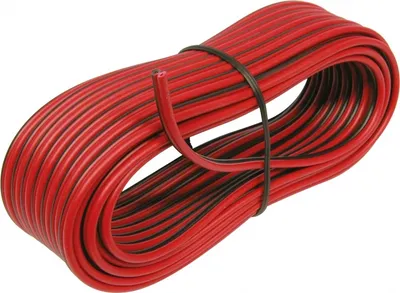 Produktbild von Carpoint Lautsprecherkabel 0,75mm² schwarz/rot 10 Meter