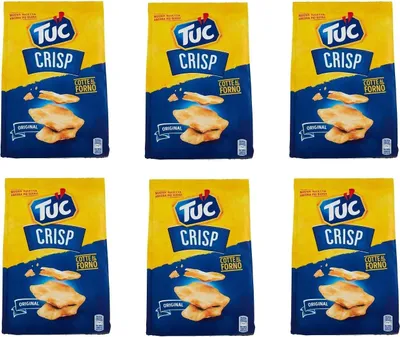 Produktbild von 6x TUC Crisp Salzgebäck Crackers Gebacken gesalzen Meersalz 100g