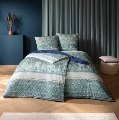 Produktbild von Estella Mako Interlock Jersey Bettwäsche Carmen mint 155x220 cm + 80x80 cm