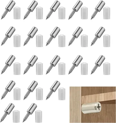 Productafbeelding van Zelftappende schroefplankdrager voor meubels en kasten (20 stuks)