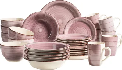 Produktbild von Mäser 931880 Kombiservice Lumaca für 6 Personen, Steinzeug (1 Set, 30-teilig)