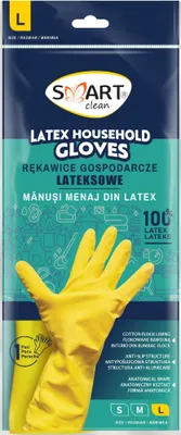 Obrázek produktu pro Latexové rukavice pro domácnost L ** Smart Clean