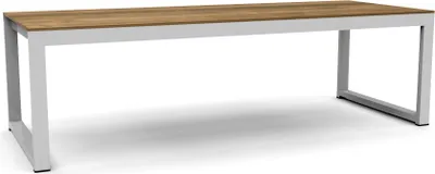 Produktbild von Teako Design Beistelltisch Cavedine Teakholz Edelstahl 60x40x25cm