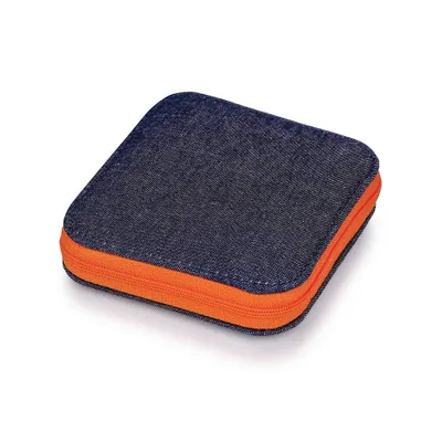 Produktbild von PRYM Nähset in jeansblau mit farbigem Reißverschluss - Farbe: orange