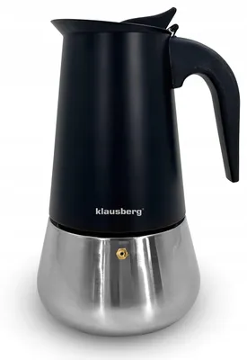 Zdjęcie produktu dla Kawiarka ciśnieniowa stalowa zaparzacz do kawy espresso 450ml indukcja gaz