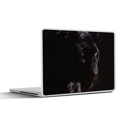 Produktbild von MuchoWow® Laptop Aufkleber Sticker Cover Panther - Tier - Schwarz 40x30 cm - Laptop Dekoration - Selbstklebend