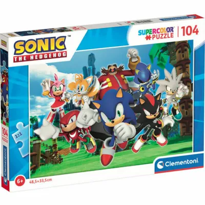 Obrázok produktu pre Clementoni - Puzzle Sonic The Hedgehog 104 elementy - Oficjalny produkt premium