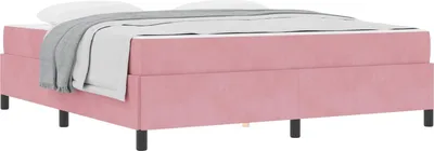 Produktbild von Bettrahmen mit Matratze Rosa 180 x 200 cm Stoff