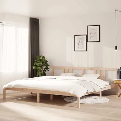 Immagine prodotto di The Living Store Letto in legno massiccio 200x200 cm