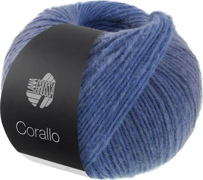 Produktbild von Lana Grossa - Corallo 0006 stahlblau graublau blau