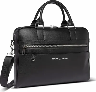 Produktbild von REPLAY Laptoptasche Umhängetasche mit Laptopfach Business Bag Black schwarz