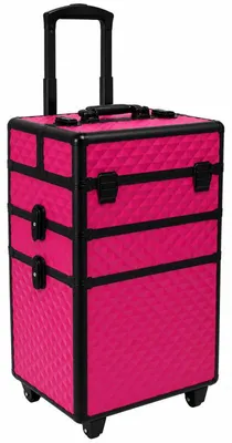 Obrázok produktu pre APT CA19D Kozmetický kufr na kolieskach 3 v 1, 60 x 34,5 x 25 cm, čierno-ružový