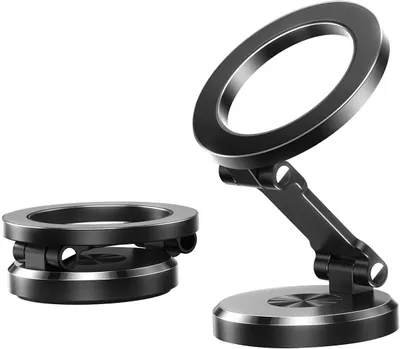 Produktbild von Handyhalterung Automagnet [Faltbar & Vollmetall] Autohalterung mit 20 N55-Magneten und 360°-Drehung, magnetische Handyhalterung für iPhone 15 14 13 12