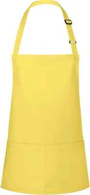 Produktbild von Karlowsky kurze Latzschürze BASIC mit Schnalle und Tasche 75 x 60 cm unisex Polyester/Baumwollmix Sonnengelb